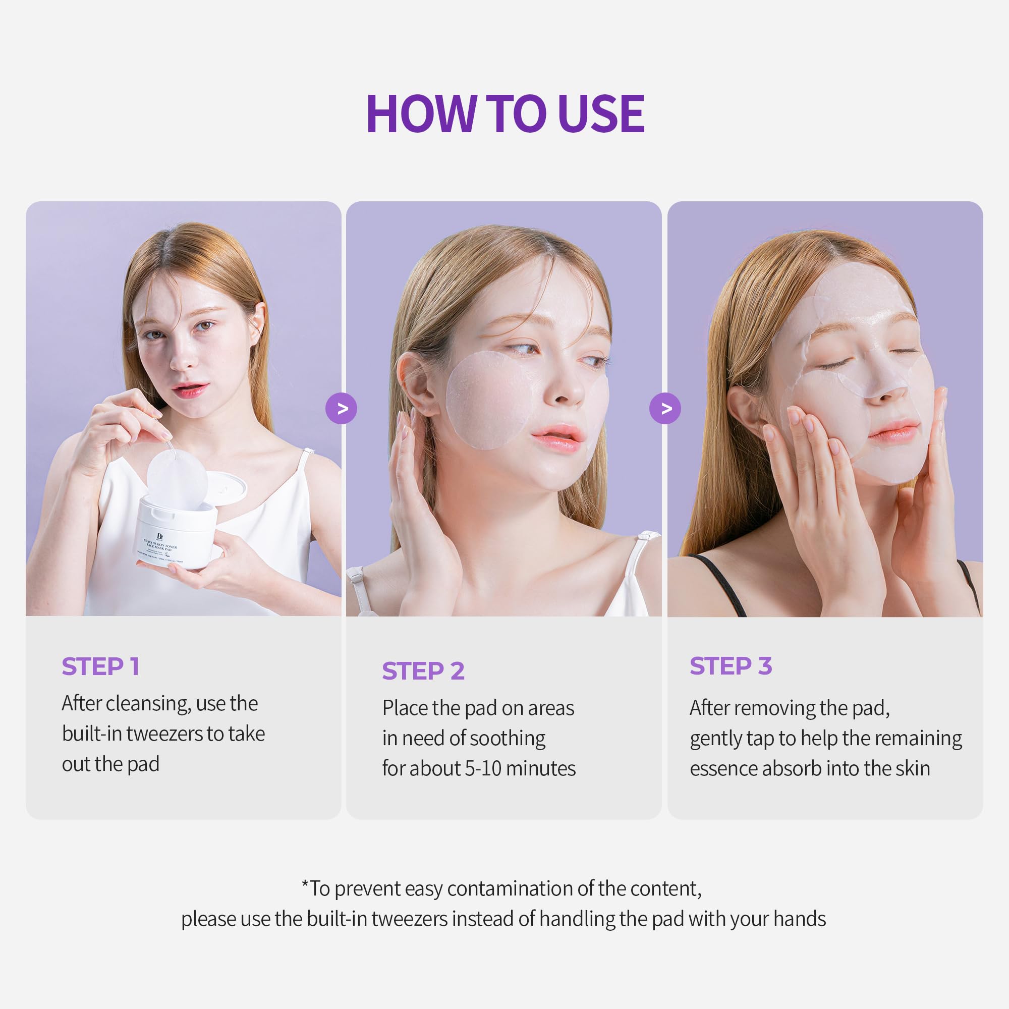 Benton Guava 70 toner pad gentle design suitable for sensitive skin