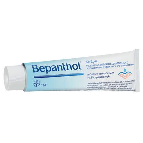 Bepanthol protective barrier formula image illustrating shield against elements