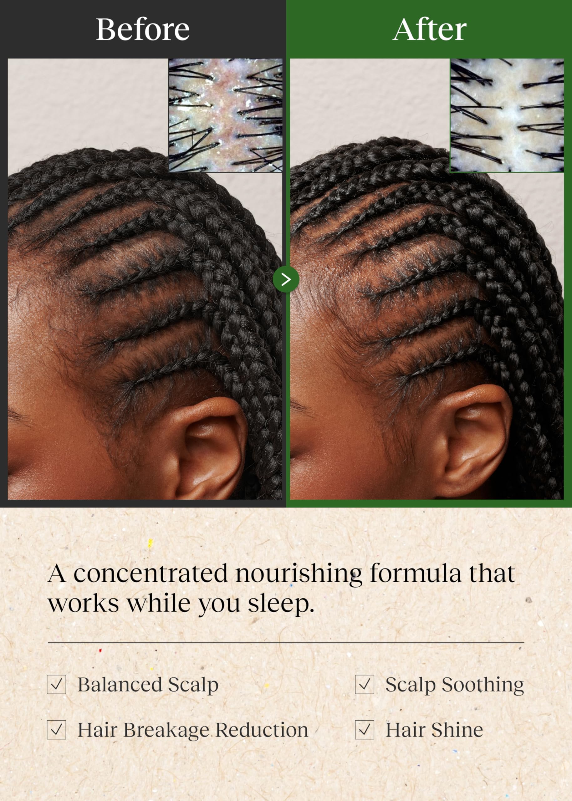 Bephor Braid Rev close-up of balm-to-oil texture for quick absorption.