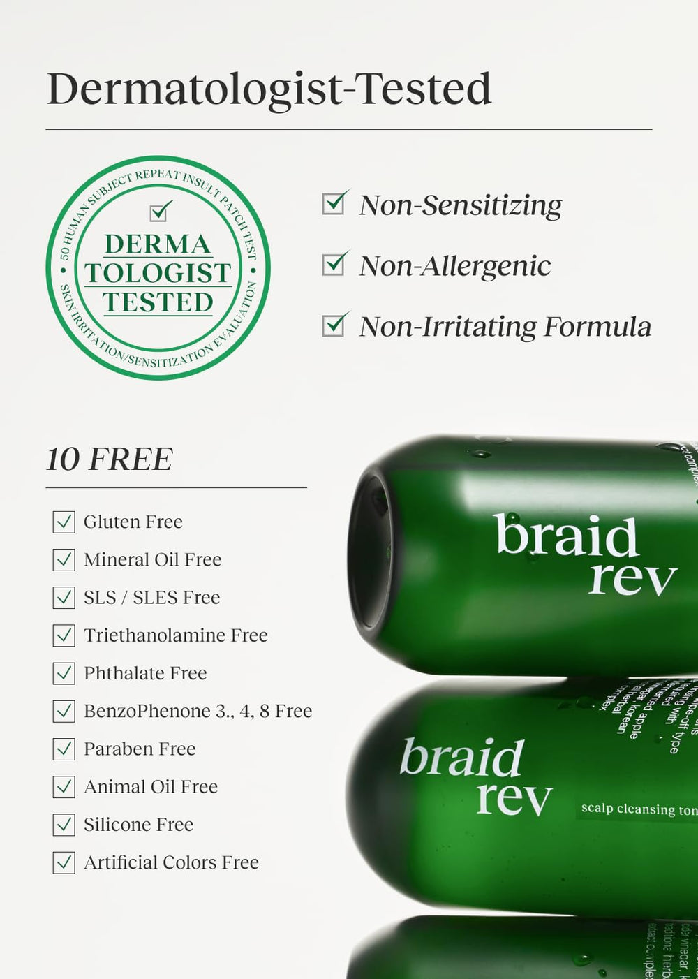 Bephor Scalp Toner bottle pour detail highlighting quick routine.