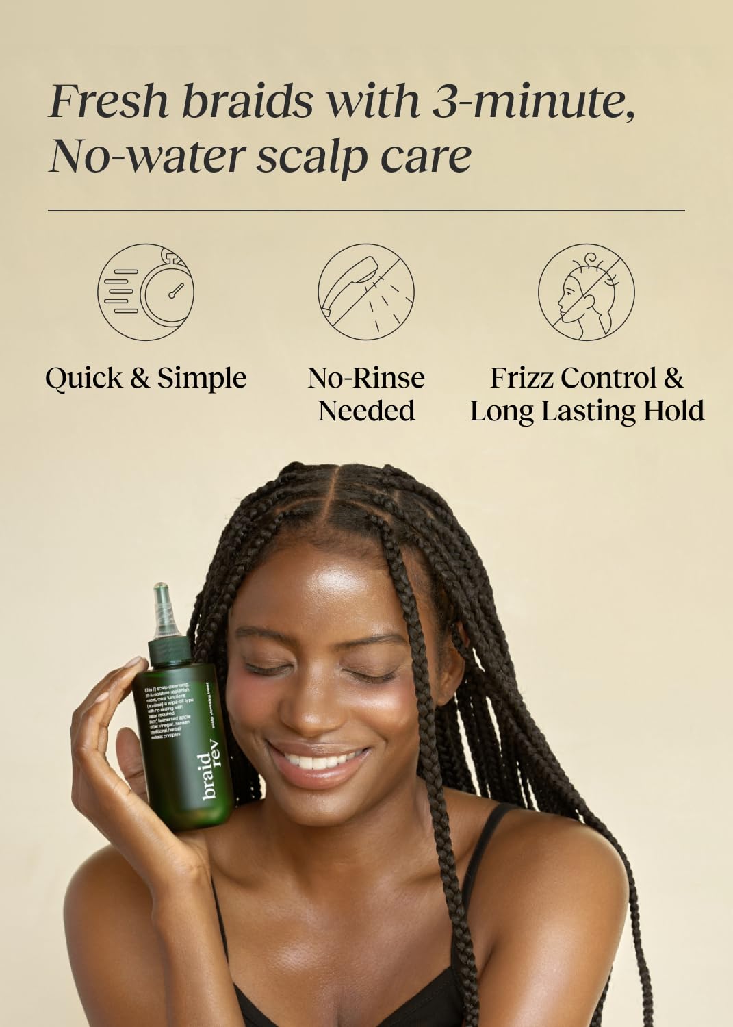 Bephor Scalp Toner ingredients closeup featuring apple cider vinegar.