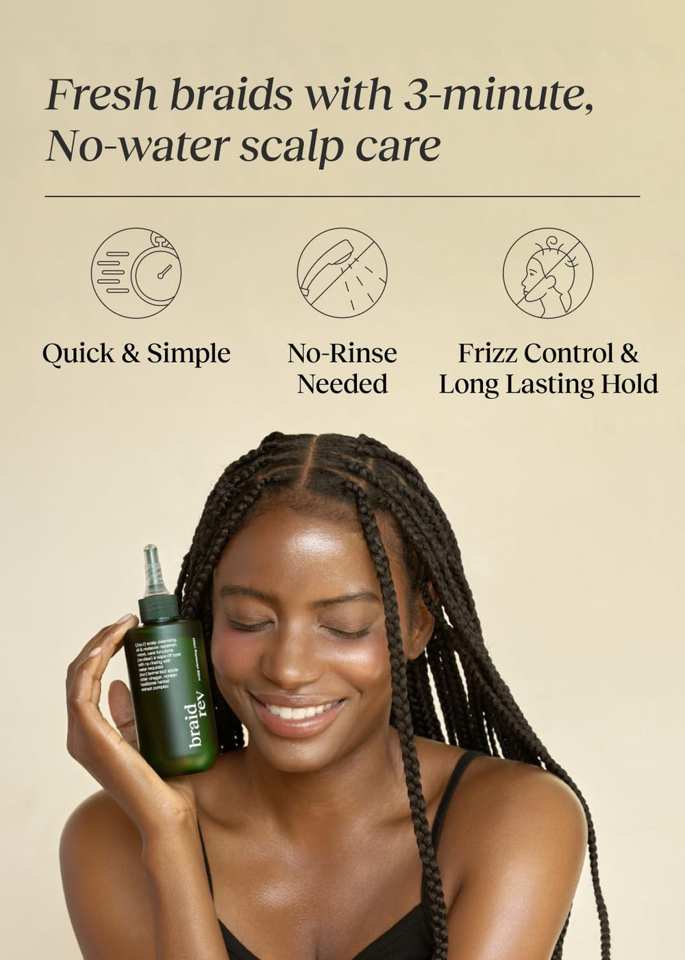 Bephor Scalp Toner ingredients closeup featuring apple cider vinegar.