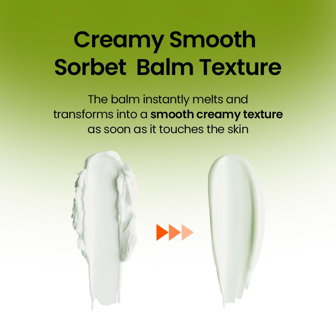 Beplain mung bean pore cleansing milk balm rinse image shows clean, non-greasy finish.