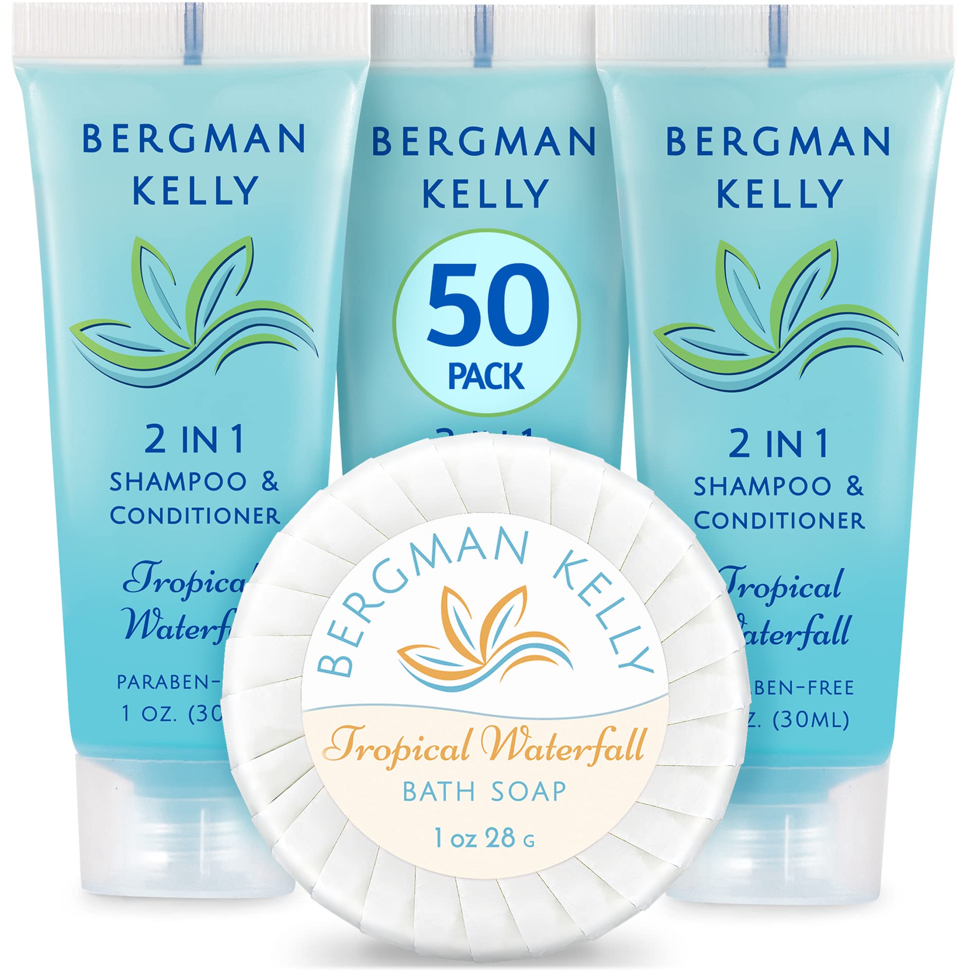 BERGMAN KELLY round soap bar ready for guest rooms with refreshing cleansing.