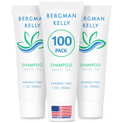 BERGMAN KELLY travel shampoo foil-seal bottle preserves freshness for guest amenities
