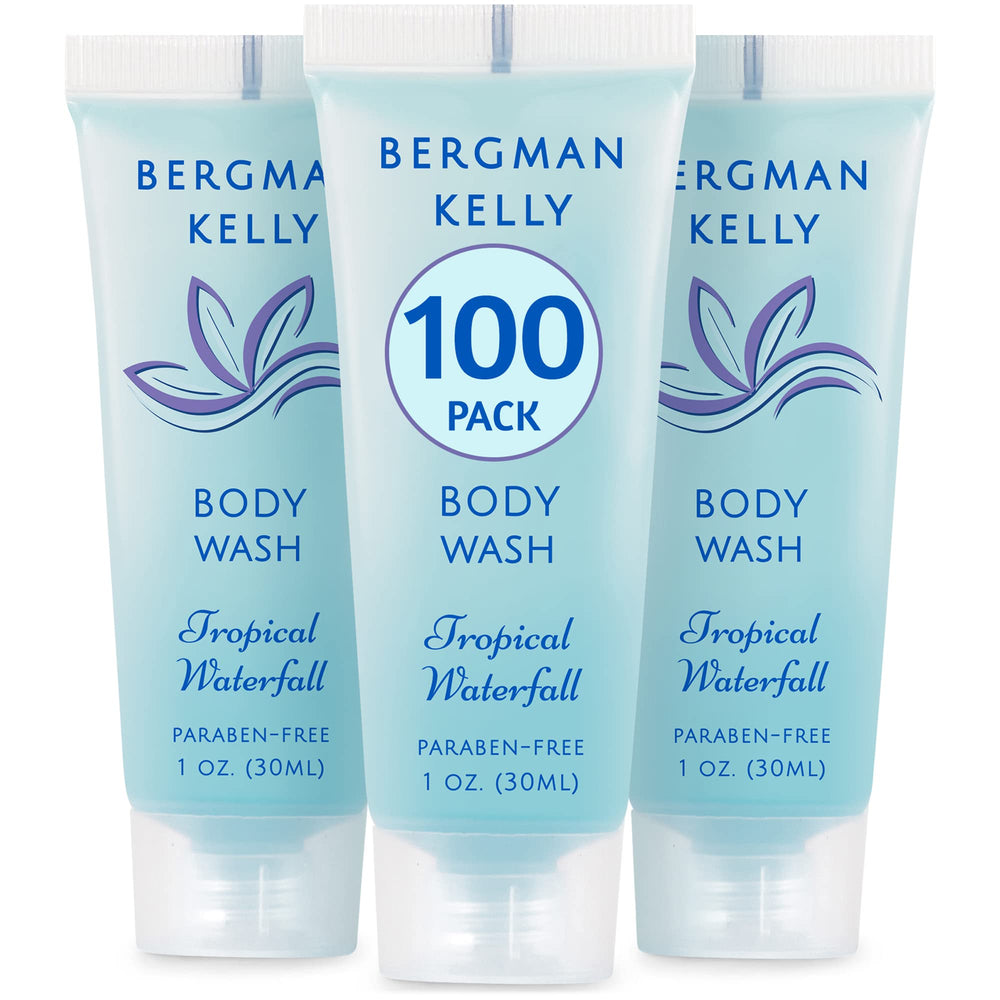 BERGMAN KELLY travel size body wash tropical waterfall bottle for on the go hotel stays