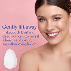 Berkland facial sponge buff used as makeup remover for a soft, thorough cleanse.