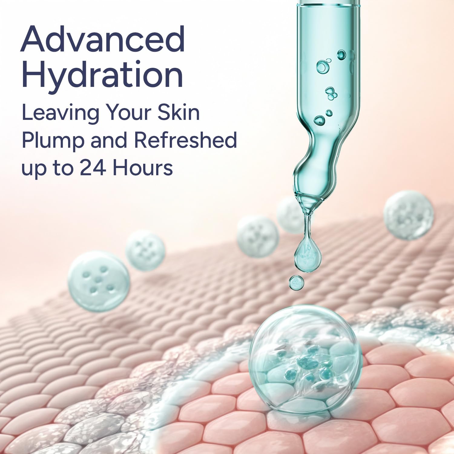 Berkland serum dispense pump close-up highlighting precise, non-greasy application.