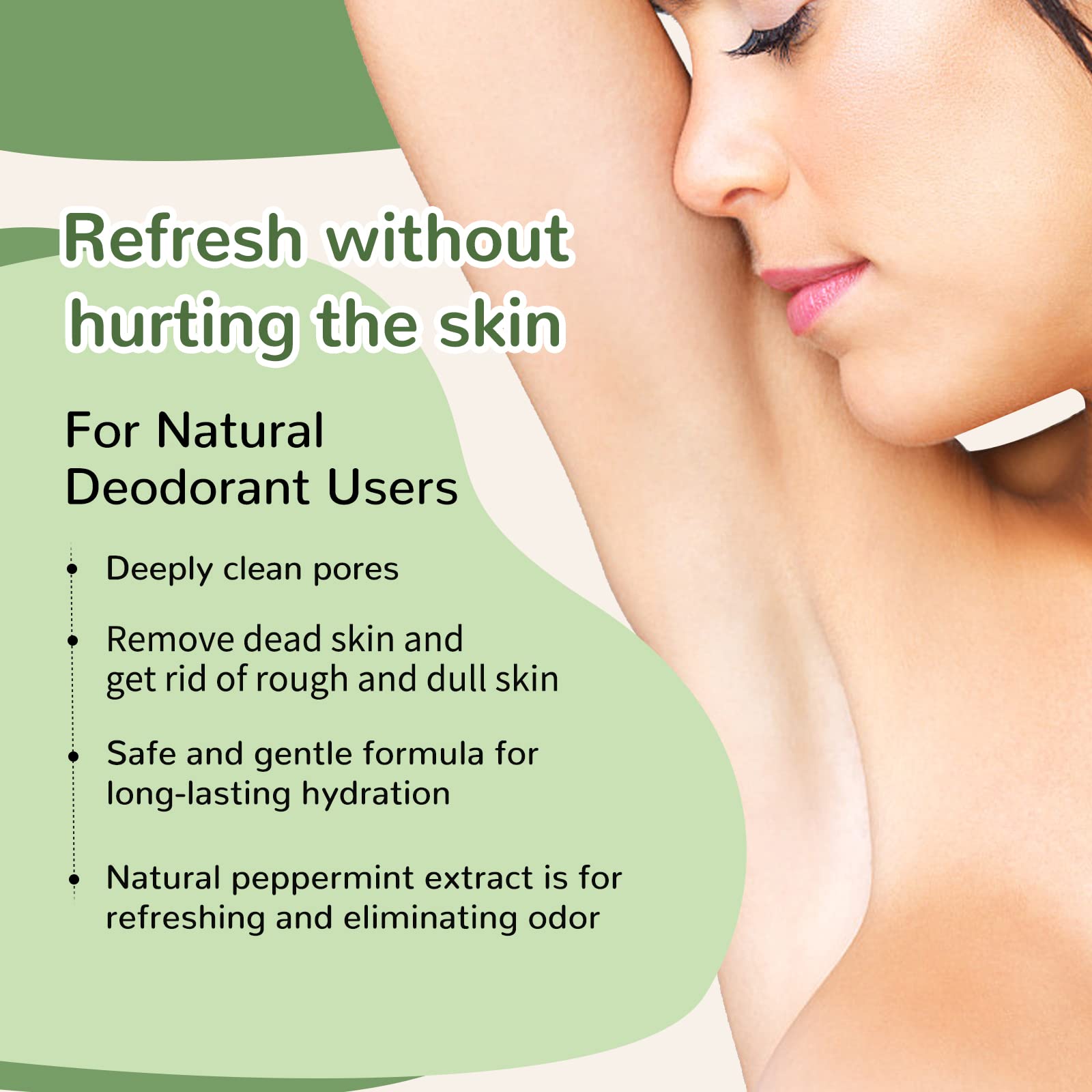 Berlaney Armpit Detox Scrub with walnut shell exfoliation for smoother skin