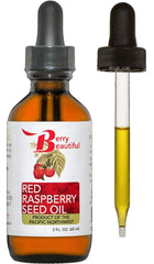 Berry Beautiful Raspberry Seed Oil amber bottle preserves authentic color and aroma