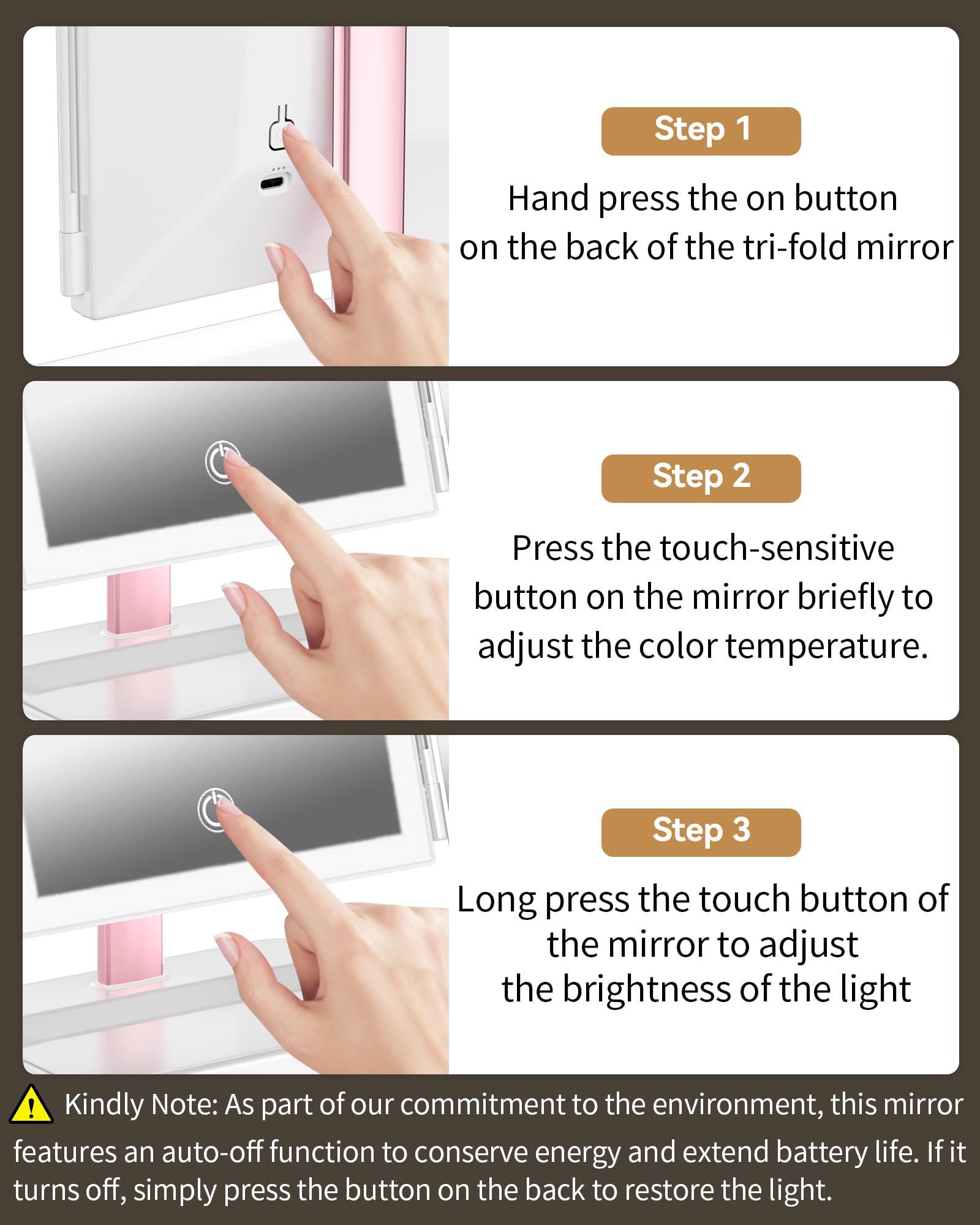 BERTHALESS auto-off feature helps conserve battery and simplify use.