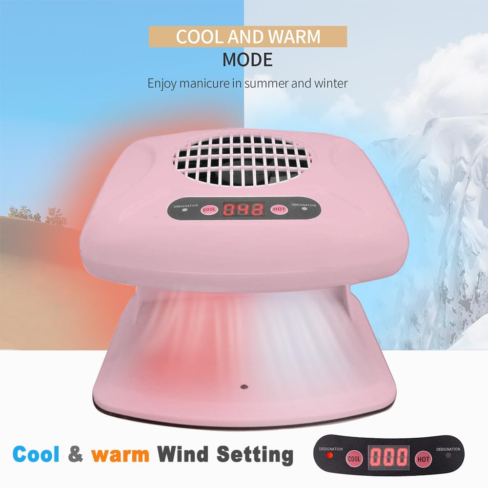 BESFURNITURE nail dryer hot air mode for faster drying in any season