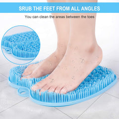 BESKAR Foot Scrubber Mat bristles close-up highlighting scrubbing action.