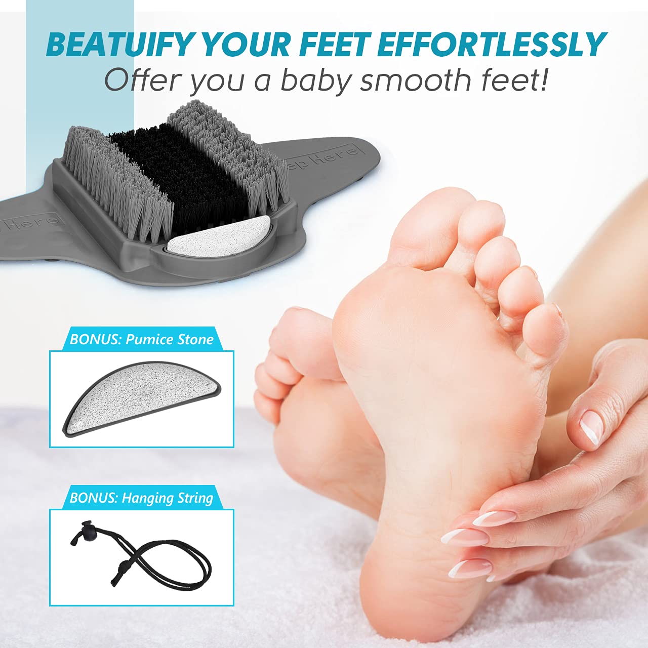 Beskar full foot-care kit sits neatly in a compact bathroom setup.