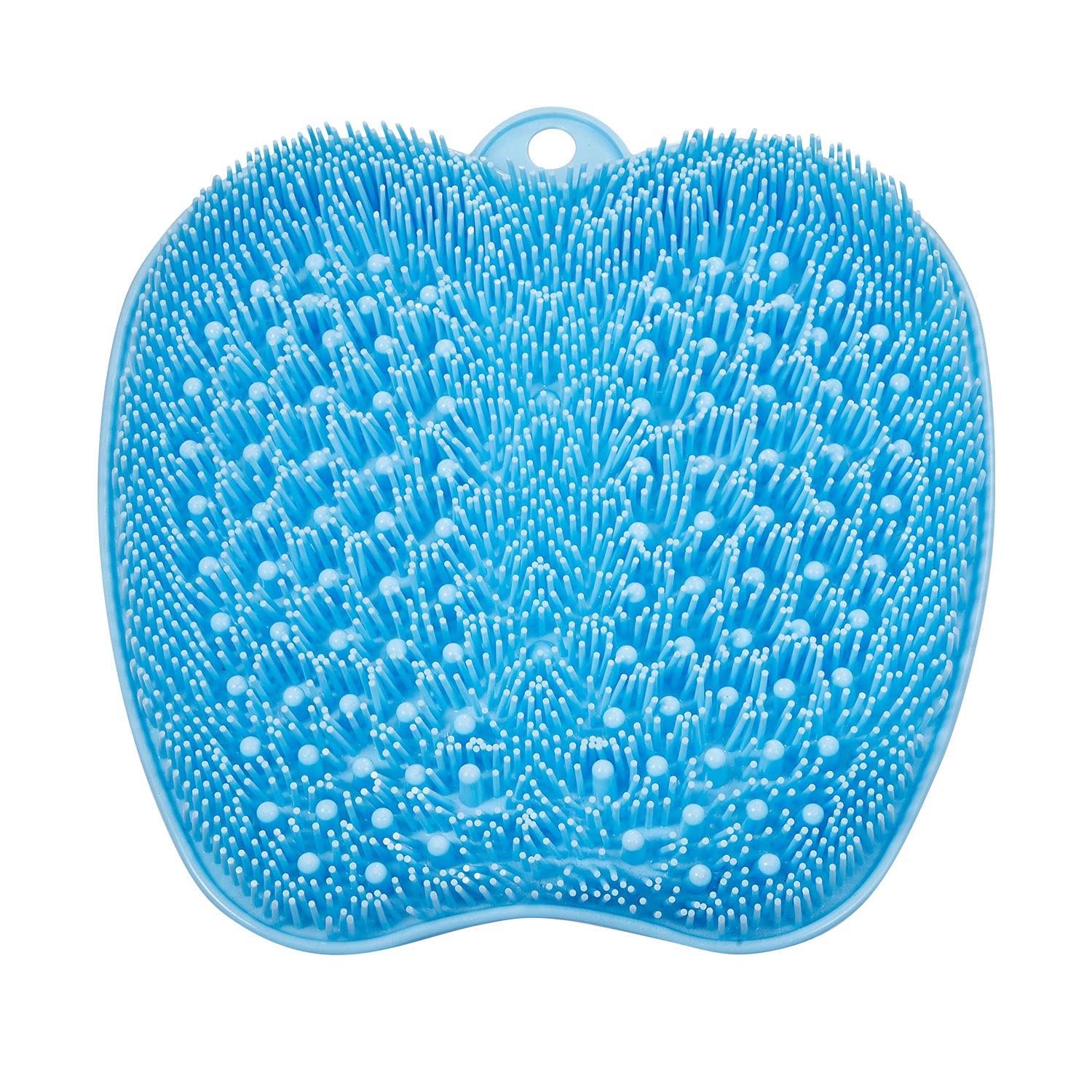 BESKAR Foot Scrubber Mat in shower shows deep-cleaning bristles for refreshed feet.