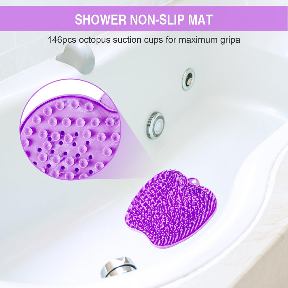 Beskar XL foot scrubber mat bristle massaging action underfoot.