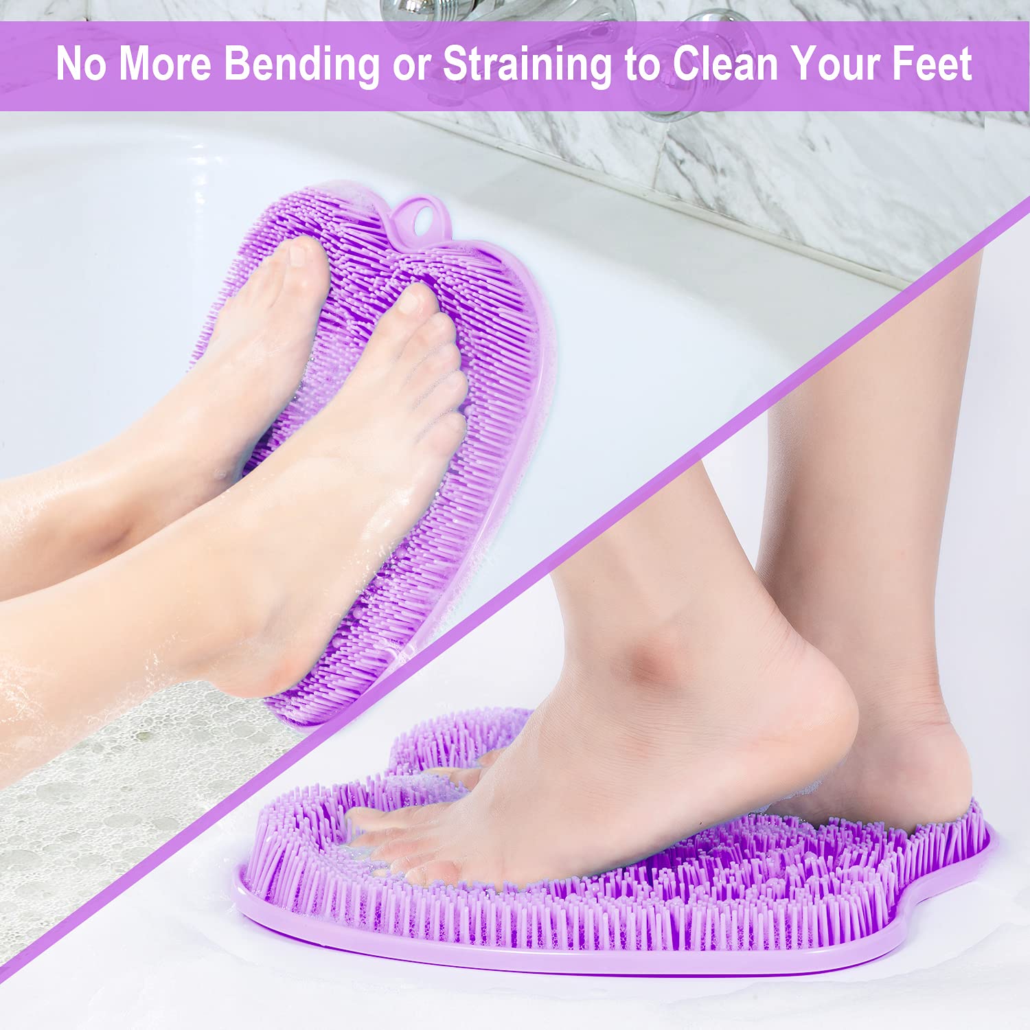Beskar XL foot scrubber mat bristles detail for thorough sole cleaning.