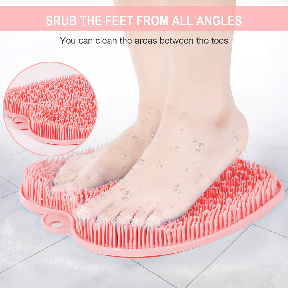 BESKAR XL Foot Scrubber Mat bristles massage feet while cleansing