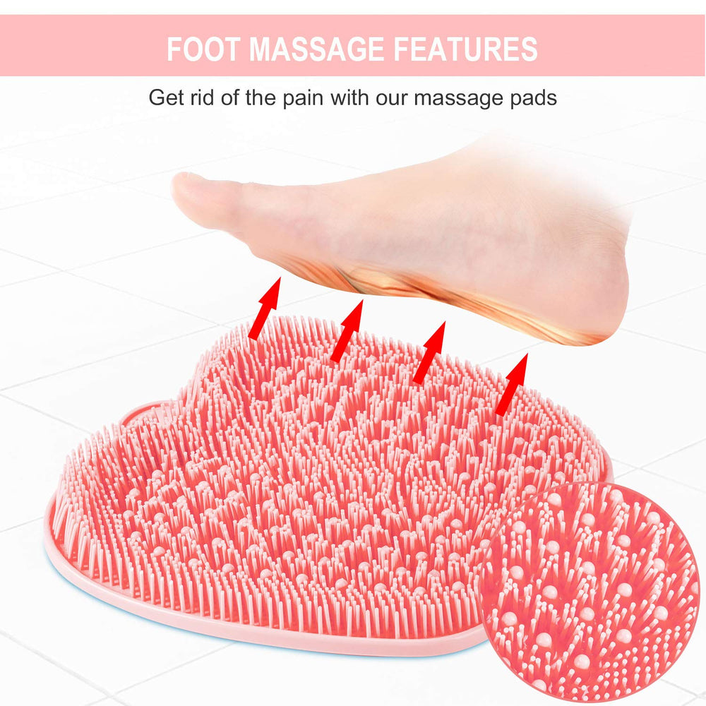 BESKAR XL Foot Scrubber Mat helps with dirt and dead skin on feet
