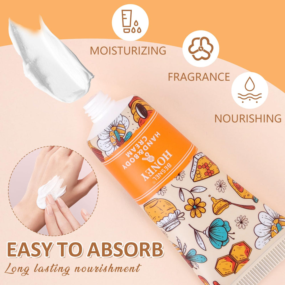 BESNEL hand cream with natural plant extracts highlighted for gentle nourishment