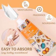 BESNEL hand cream with natural plant extracts highlighted for gentle nourishment
