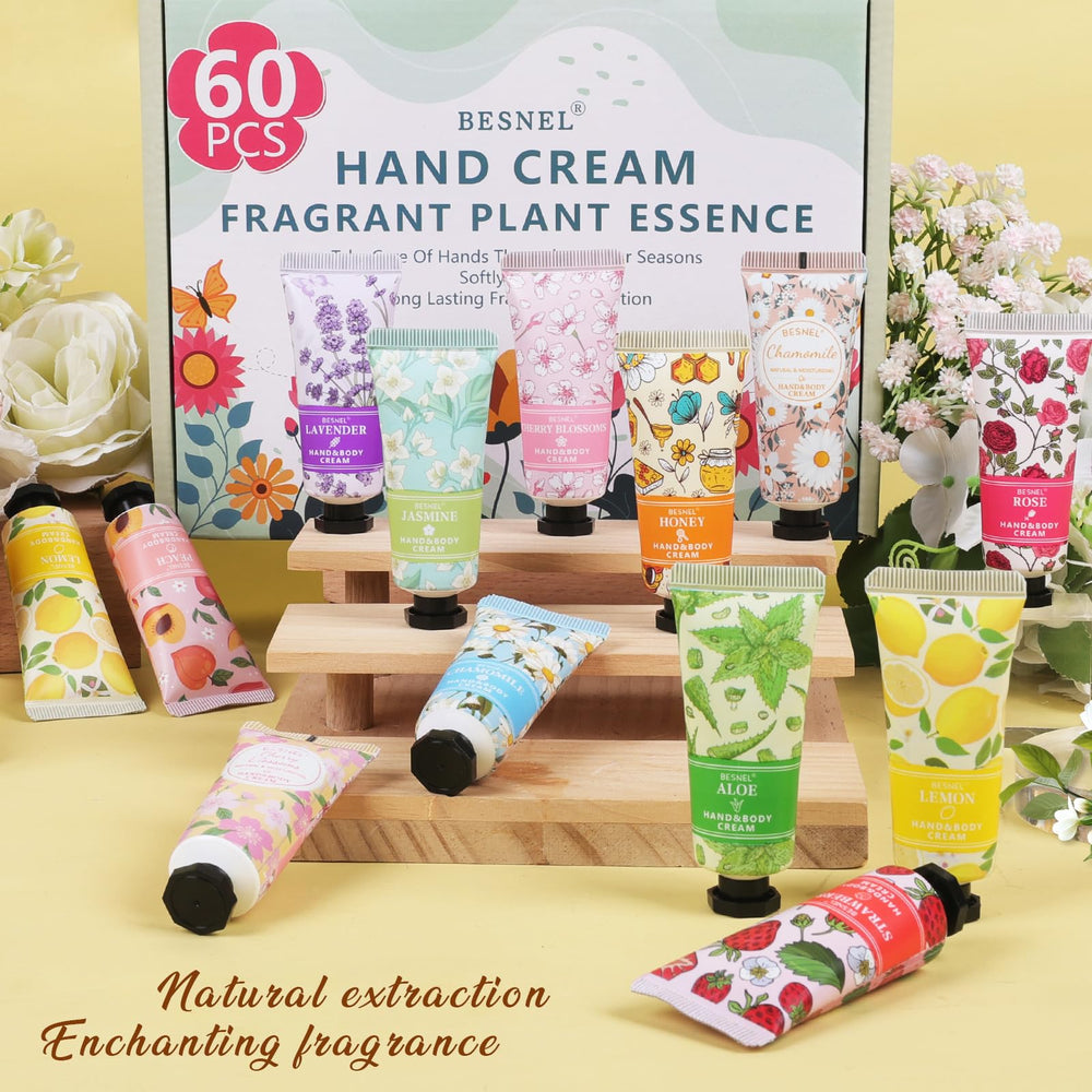 BESNEL hand cream featuring shea butter and vitamin E nourishes skin without greasiness.