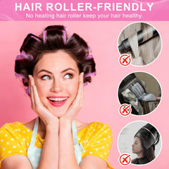 Besseek bangs-focused styling with 24mm roller providing gentle lift.