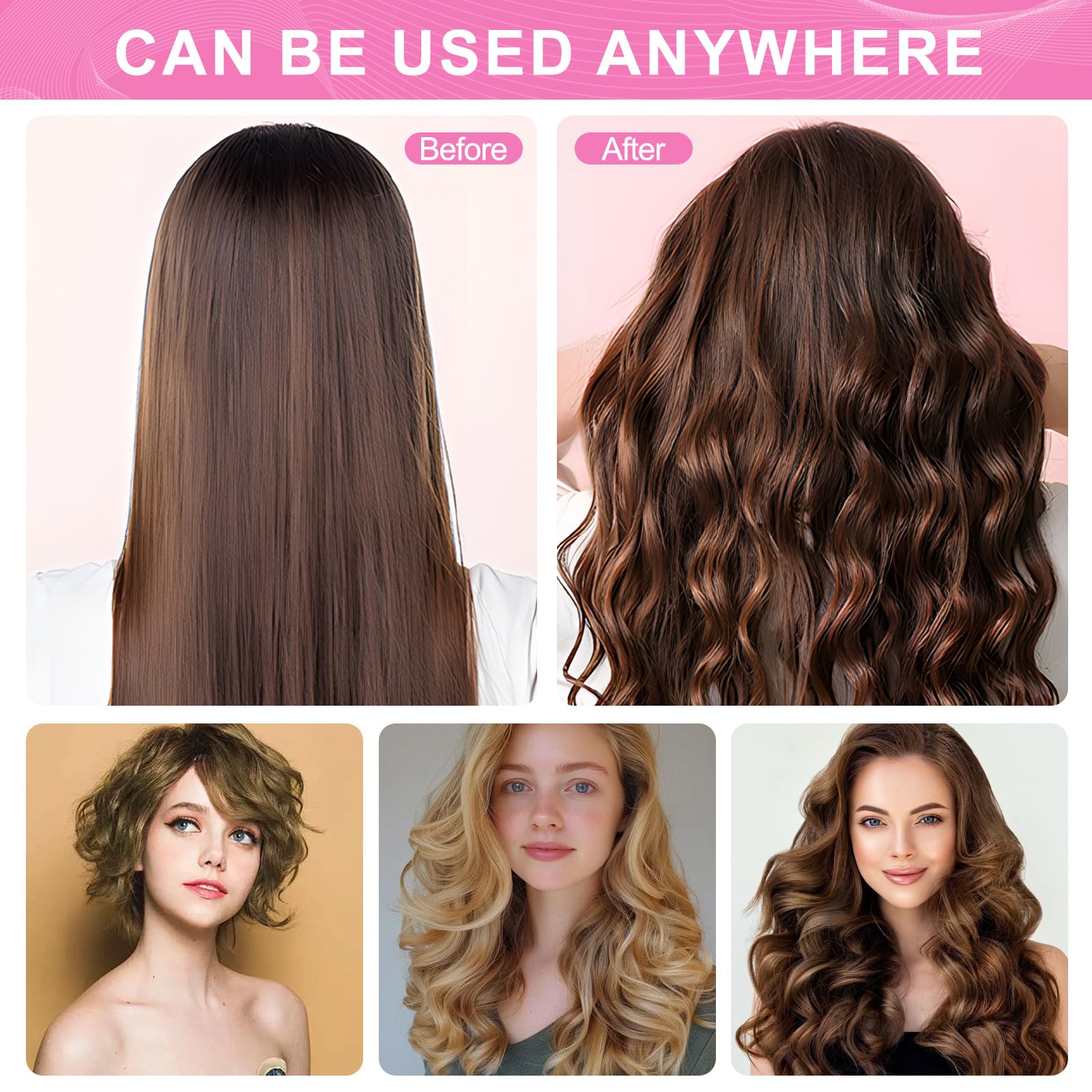 Besseek travel-size 24mm diameter roller ideal for short hair waves.