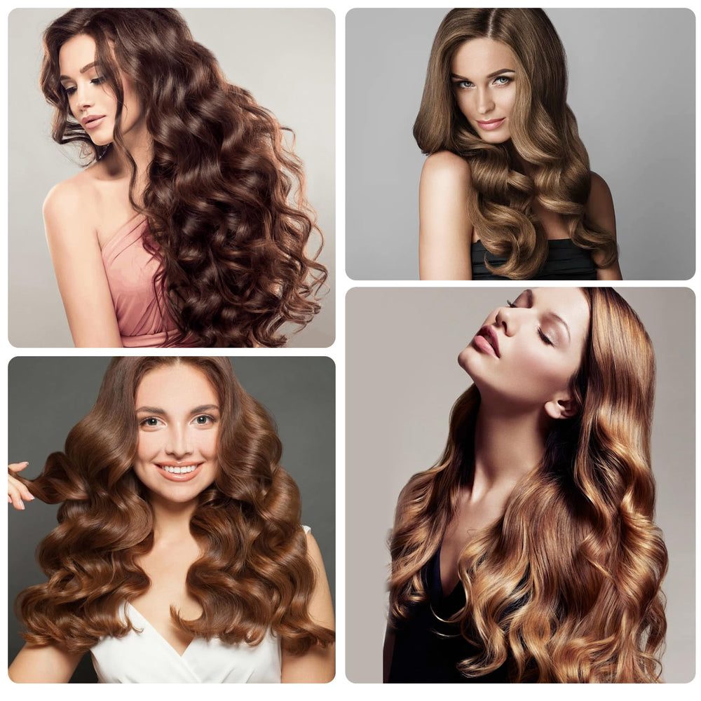 Besseek pink rollers create volume and waves with gentle, no-damage styling.