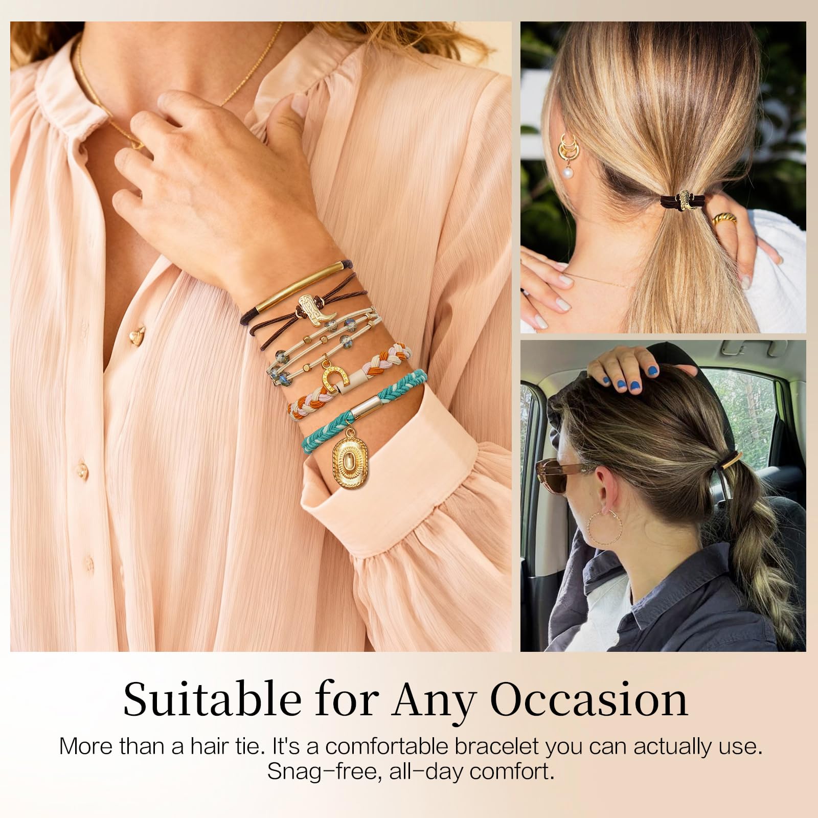 Bessrung-2in-1-hair-tie-bracelet doubles as stylish wrist jewelry