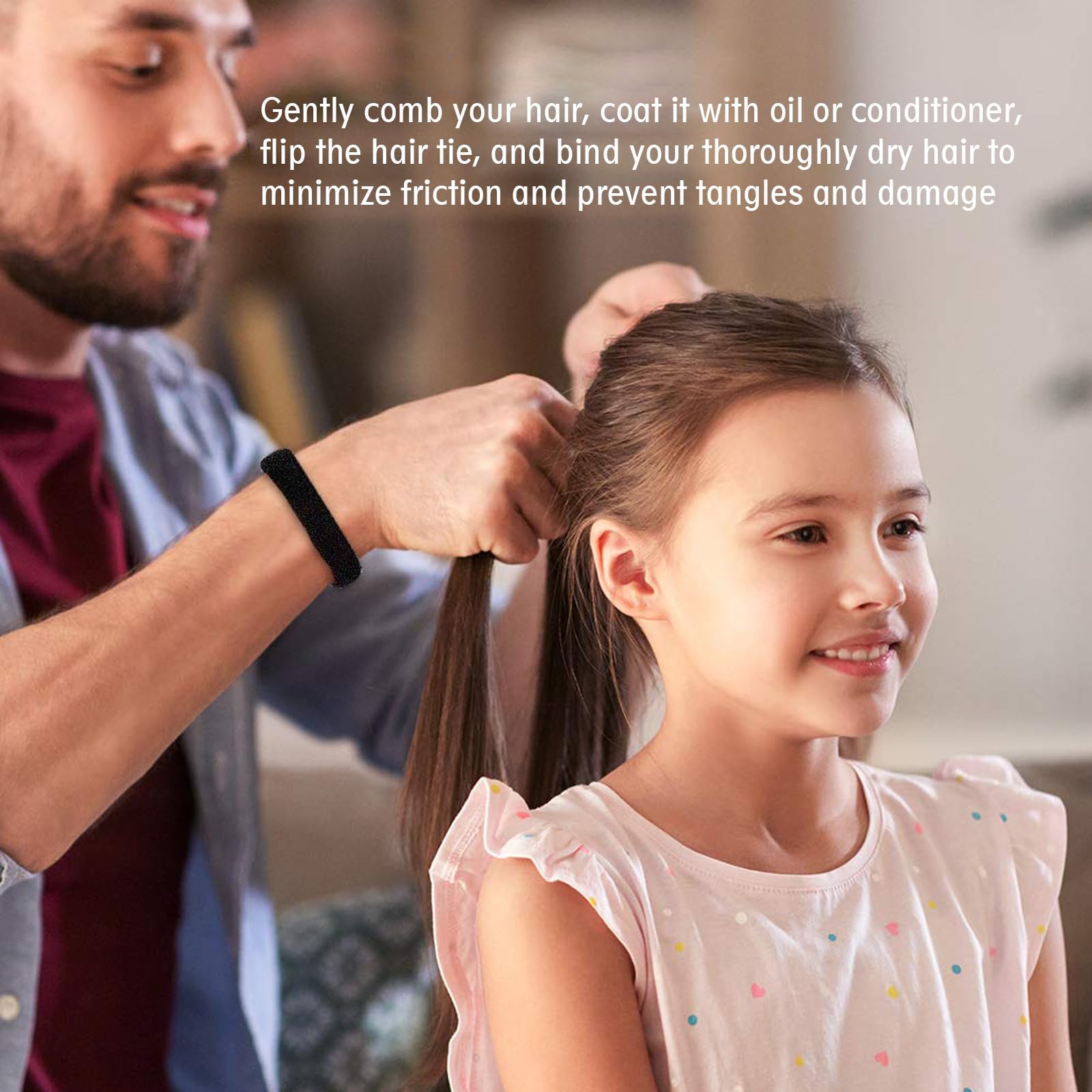 Bessrung hair ties gentle on hair and easy to remove