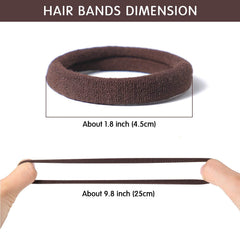 Bessrung hair ties in hair demonstration of a firm hold for thick styles.
