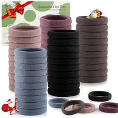 Bessrung thick seamless hair ties closeup showing durable stretch for secure all-day ponytails.