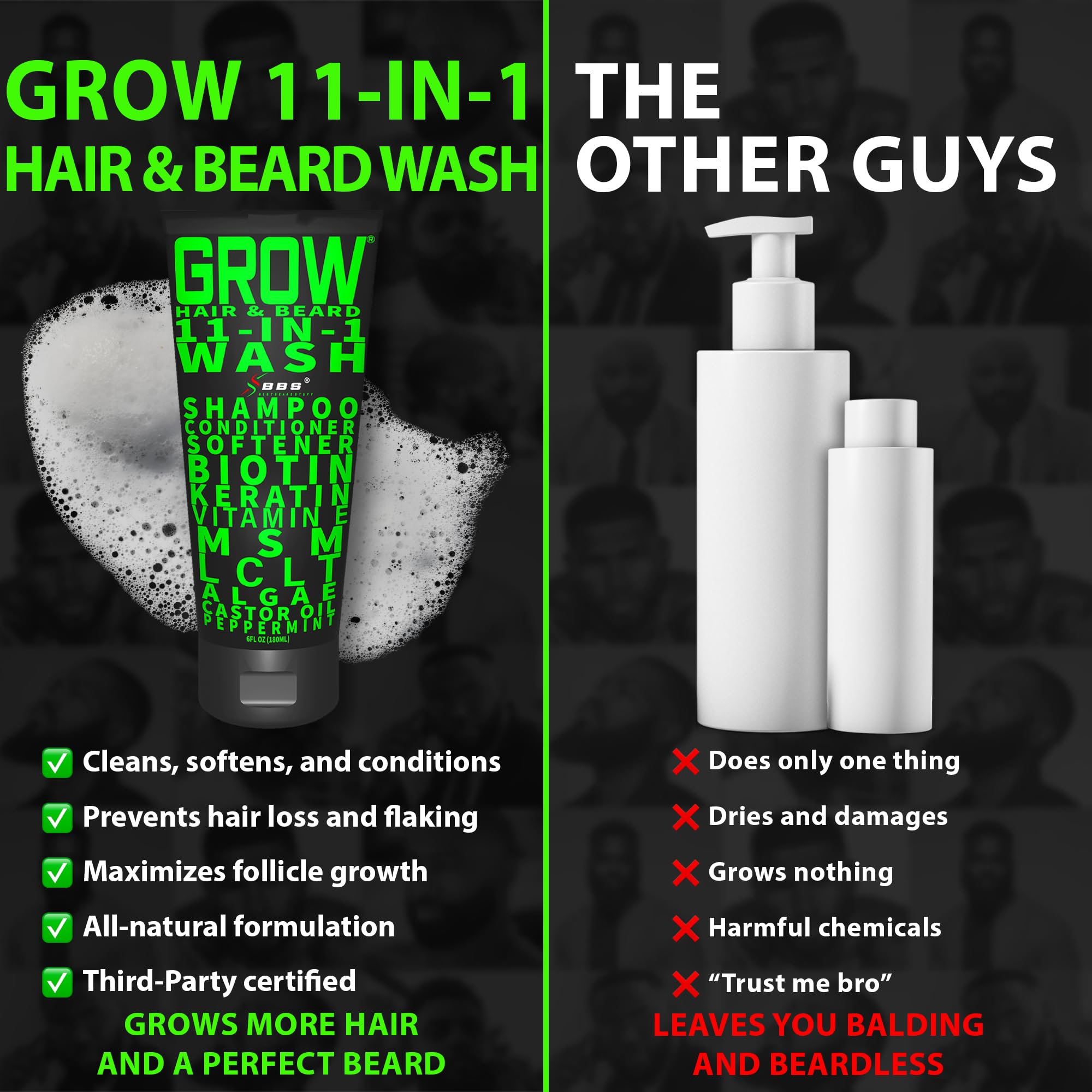 Best Beard Stuff GROW 11-in-1 conditioning rinse