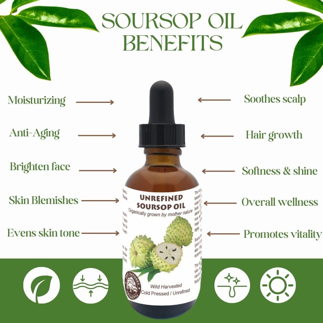 Best Nature's Cosmetics Virgin Soursop Oil on clean face for moisture