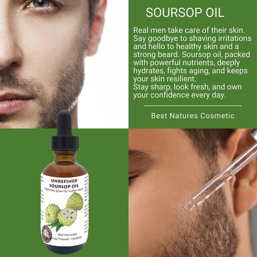 Best Nature's Cosmetics Virgin Soursop Oil natural nutty scent enhances routine