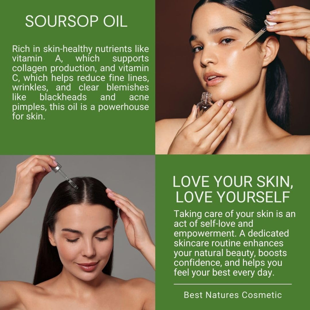 Best Nature's Cosmetics Virgin Soursop Oil unrefined oil texture and color