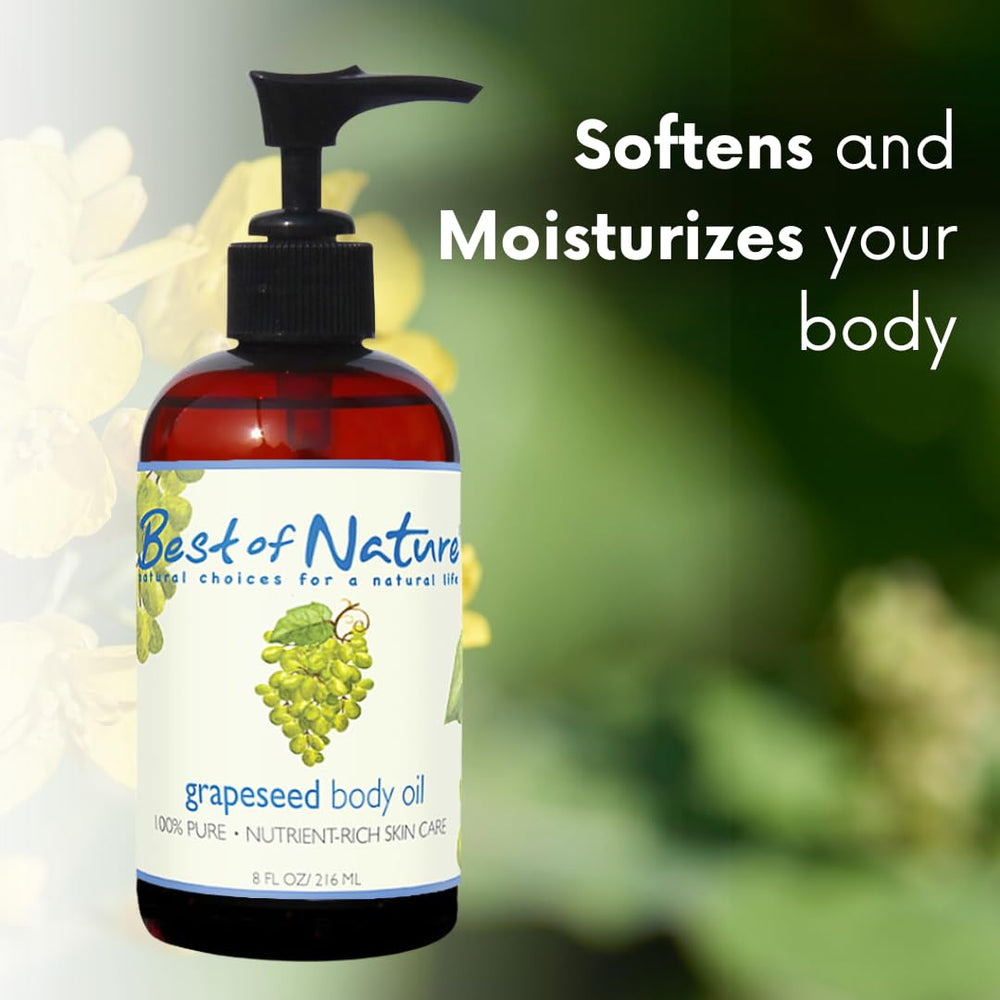 Best of Nature grapeseed oil for hair with conditioning and reduced discoloration appearance