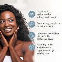 Best of Nature grapeseed oil skin application demonstrating fast absorption and gentle tightening