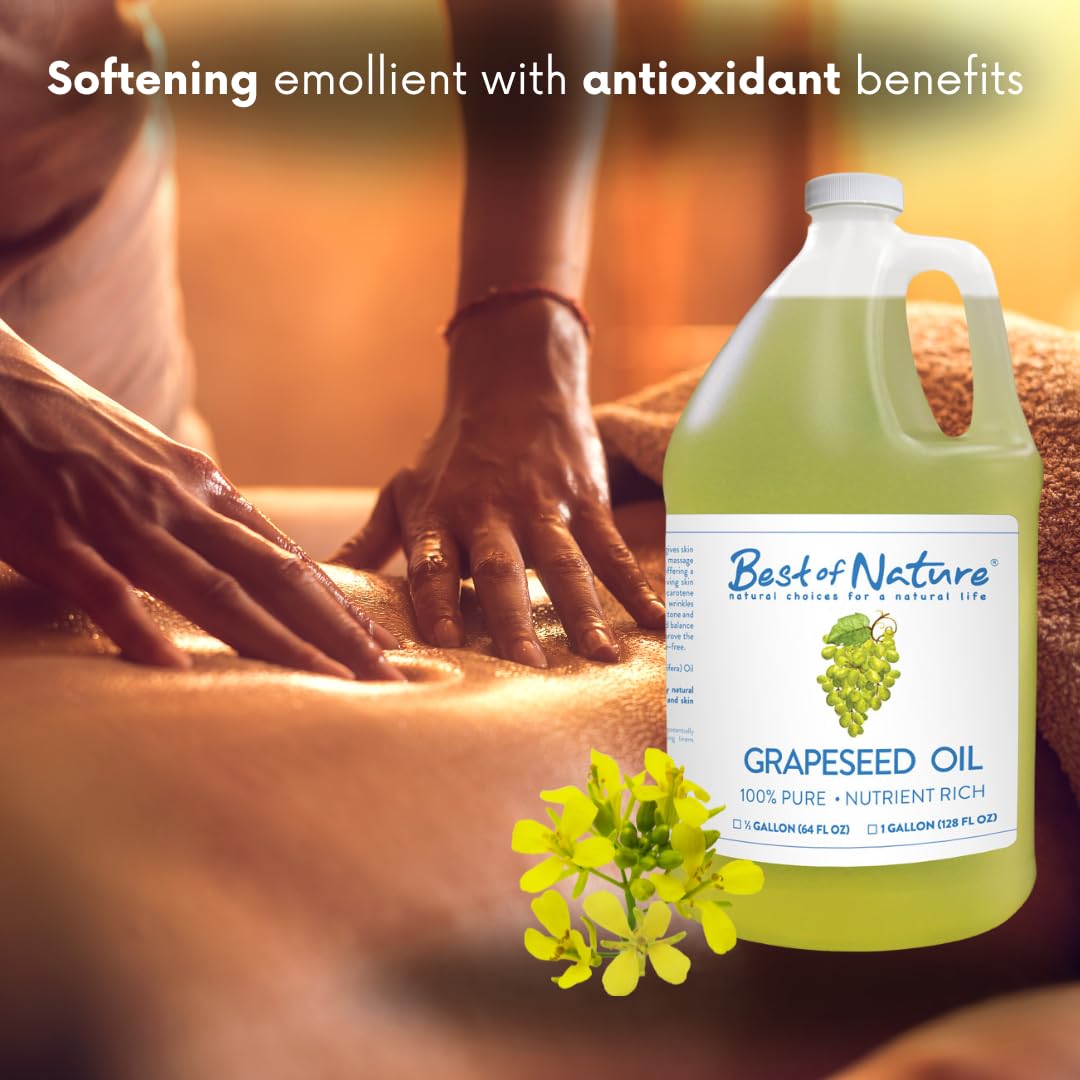 Best of Nature grapeseed oil in a small-batch production setting