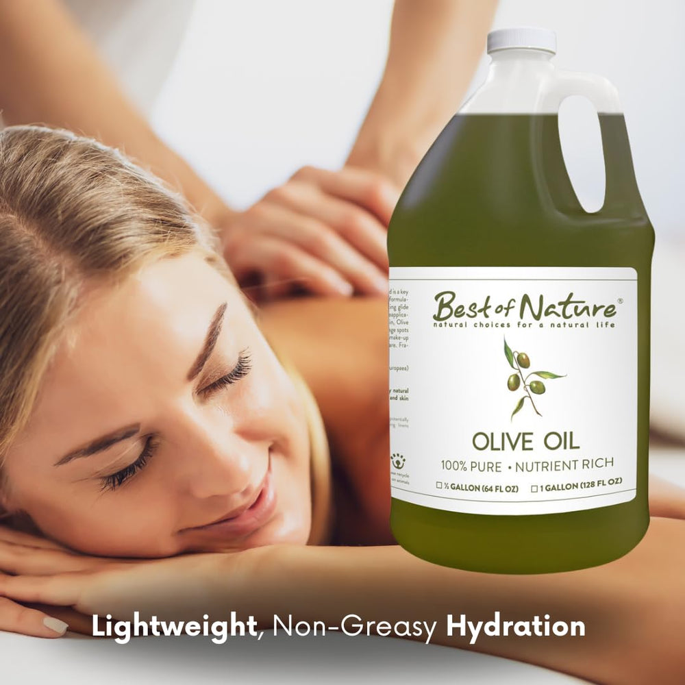 Best of Nature olive oil massage glide for long-lasting slip.