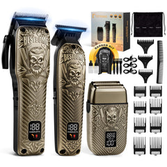 BESTBOMG BS-807E hair clipper metal body for precise, salon-grade cuts at home