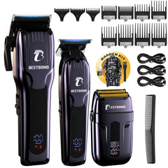 BESTBOMG BS-808C hair clippers front view for precise home grooming results