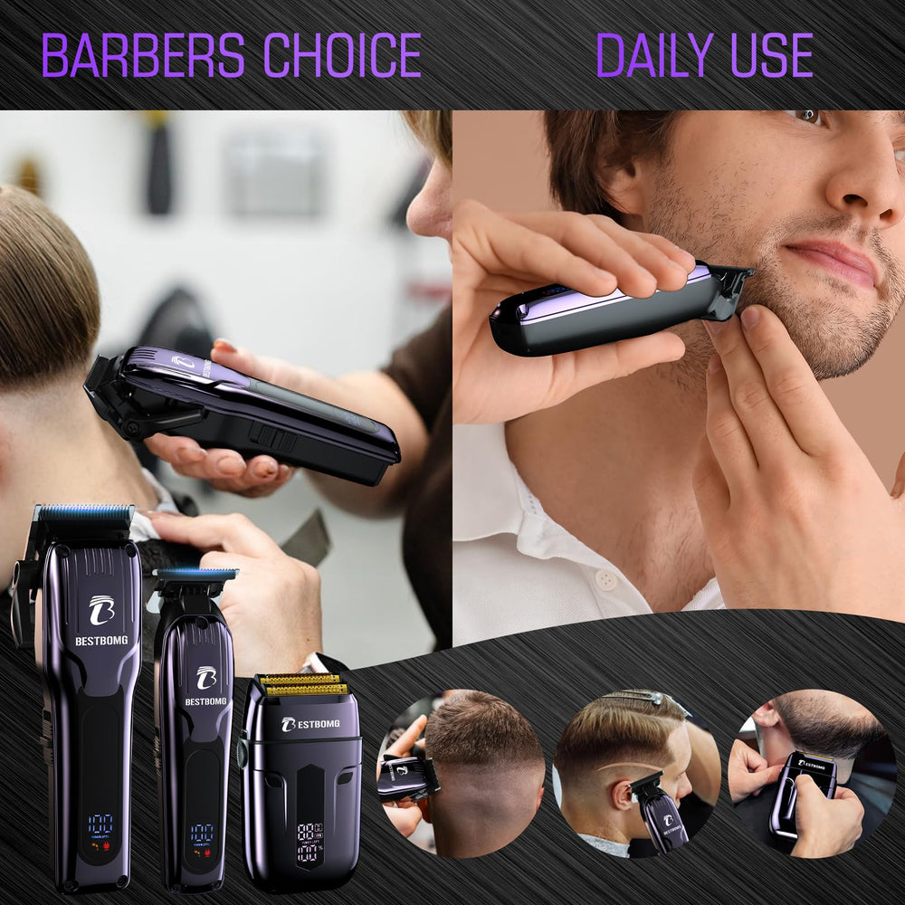 BESTBOMG BS-808C set with case highlights travel-ready grooming kit