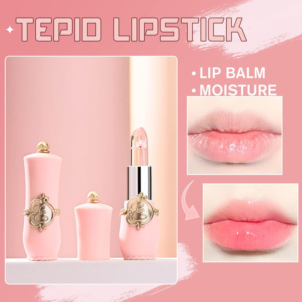 BestLand Flower-infused lip balm provides rich moisture with a soft, natural sheen.