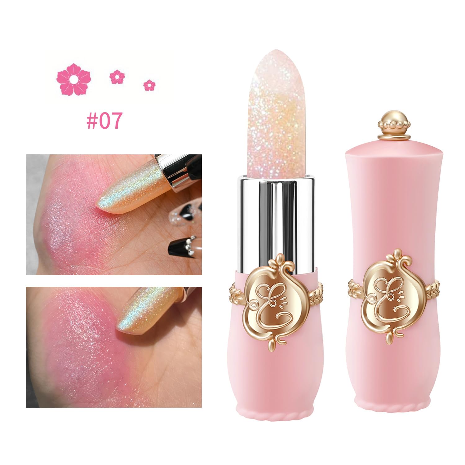 BestLand long-wear lipstick on model demonstrates extended color hold through day.