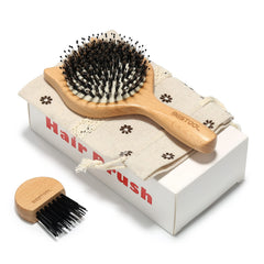 BESTOOL boar bristle pins close-up showing gentle massage and reduced pulling.