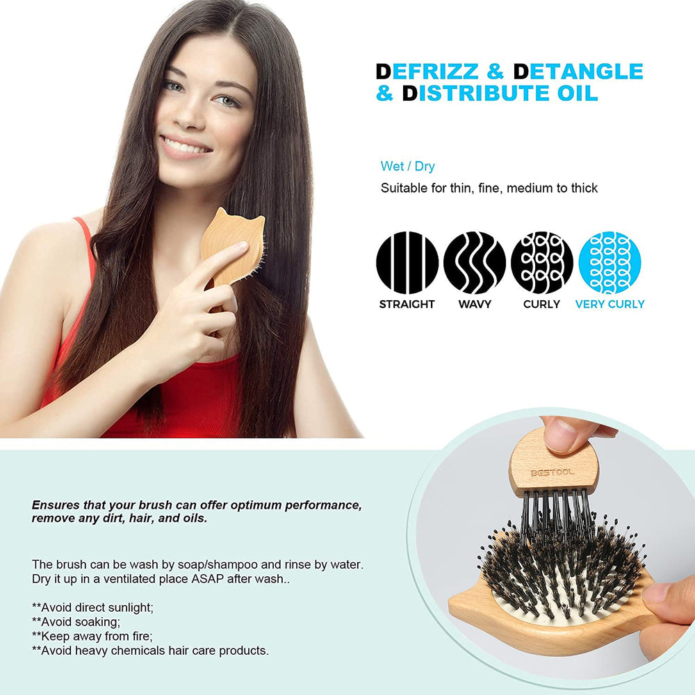 BESTOOL distributes scalp oil evenly across hair for natural shine.