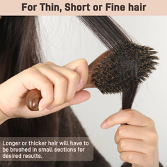 BESTOOL hair brush for slick-back styles, ponytails, and beard grooming options.