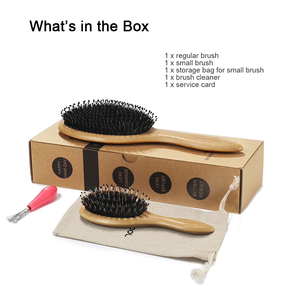 BESTOOL Hair Brush Travel Pack fits bags and purses for styling anytime